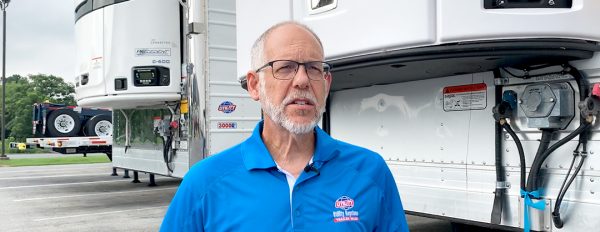 Dimensions of a multi-temp trailer.