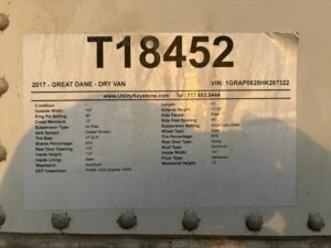 2017 53′ x 102″ Great Dane – Dry Van — T18452